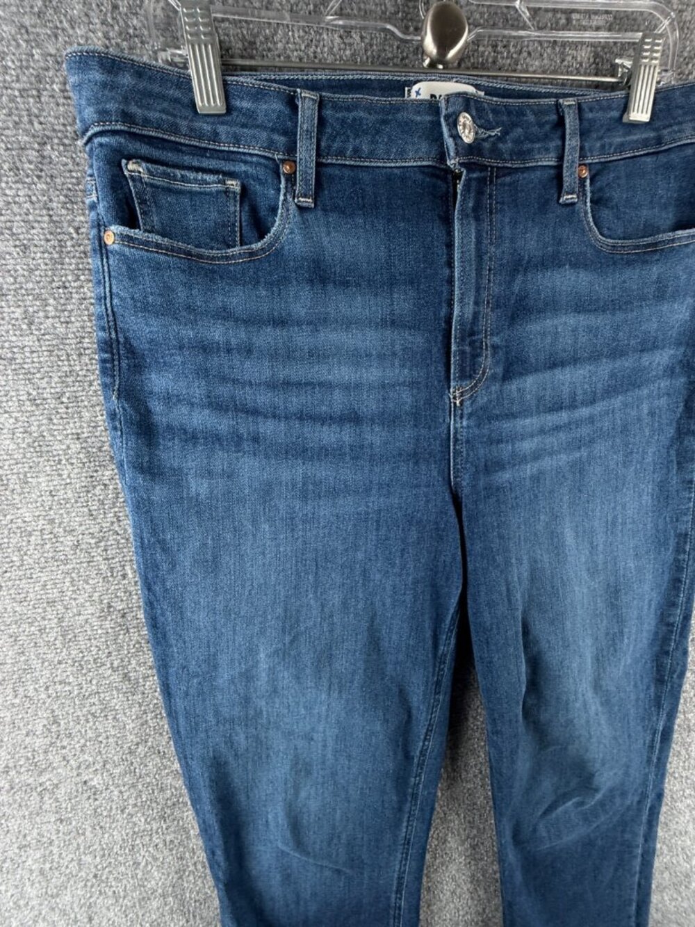 Paige Cindy Jeans Denim Blue Women Cotton Blend Stretch Pockets Adult ACTL 33X28 - Picture 2 of 16